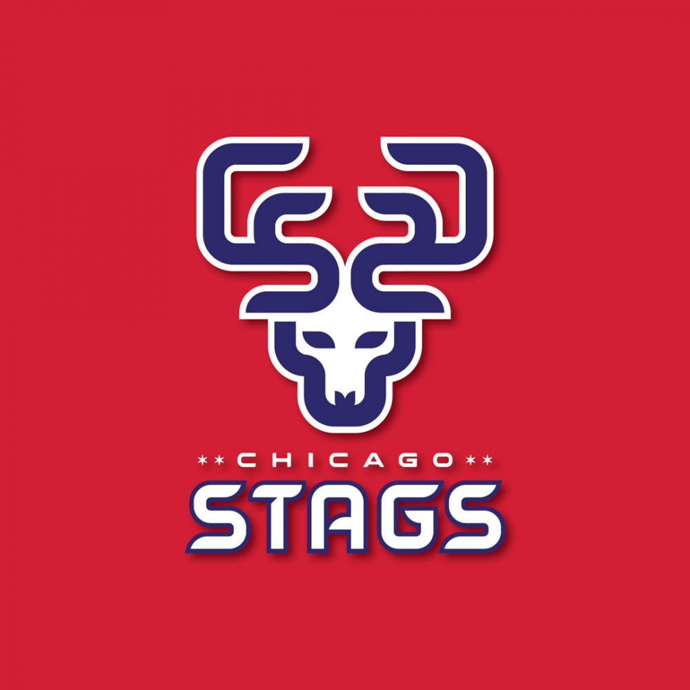 Creative rebrand of the defunct Chicago Stags basketball NBA team