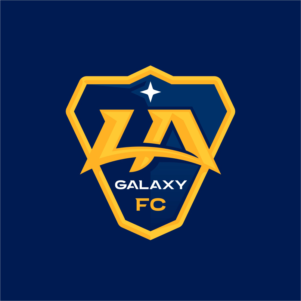 Creative rebrand of the LA Galaxy MLS football / soccer team