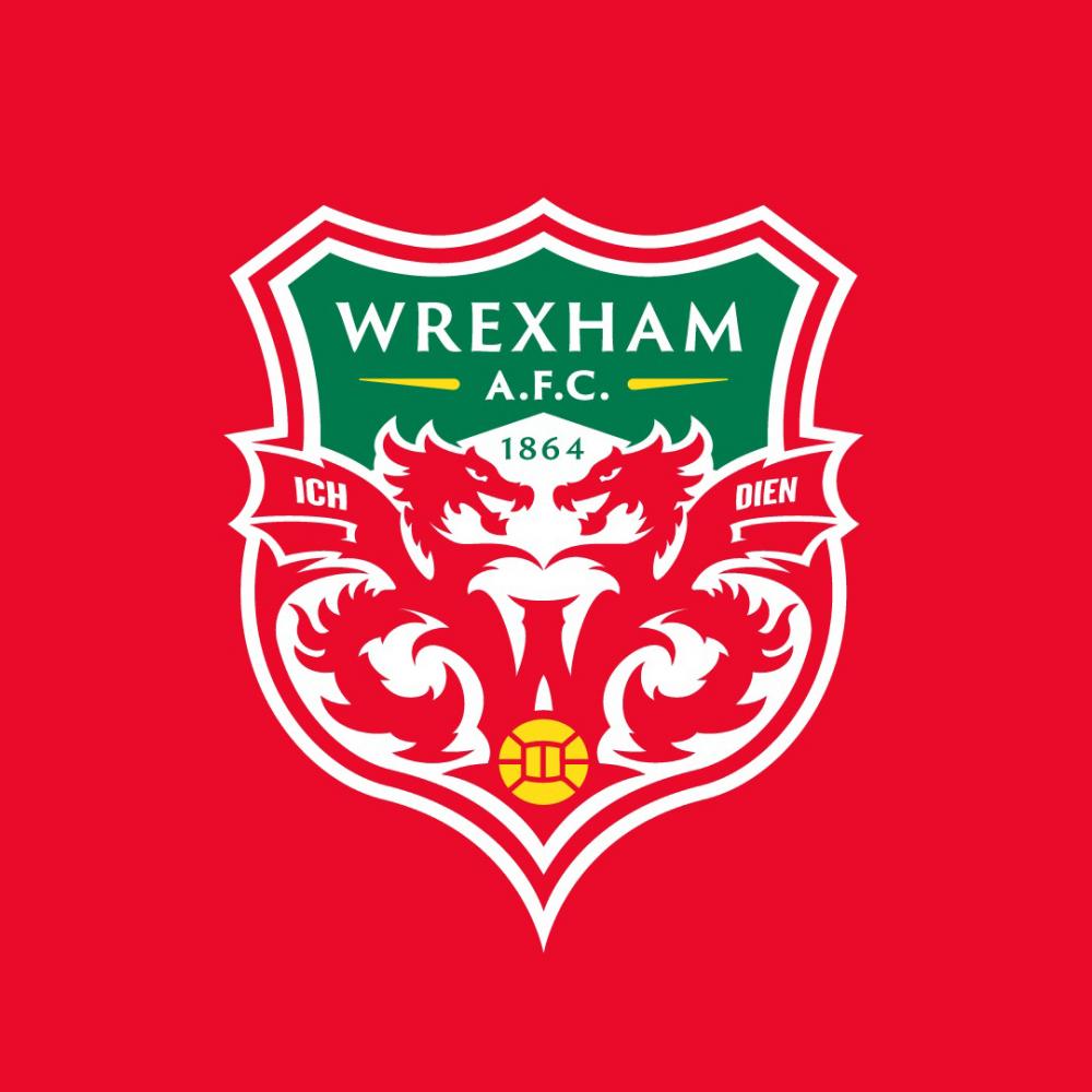 Creative rebrand of the Wrexham Red Dragons football / soccer team logo