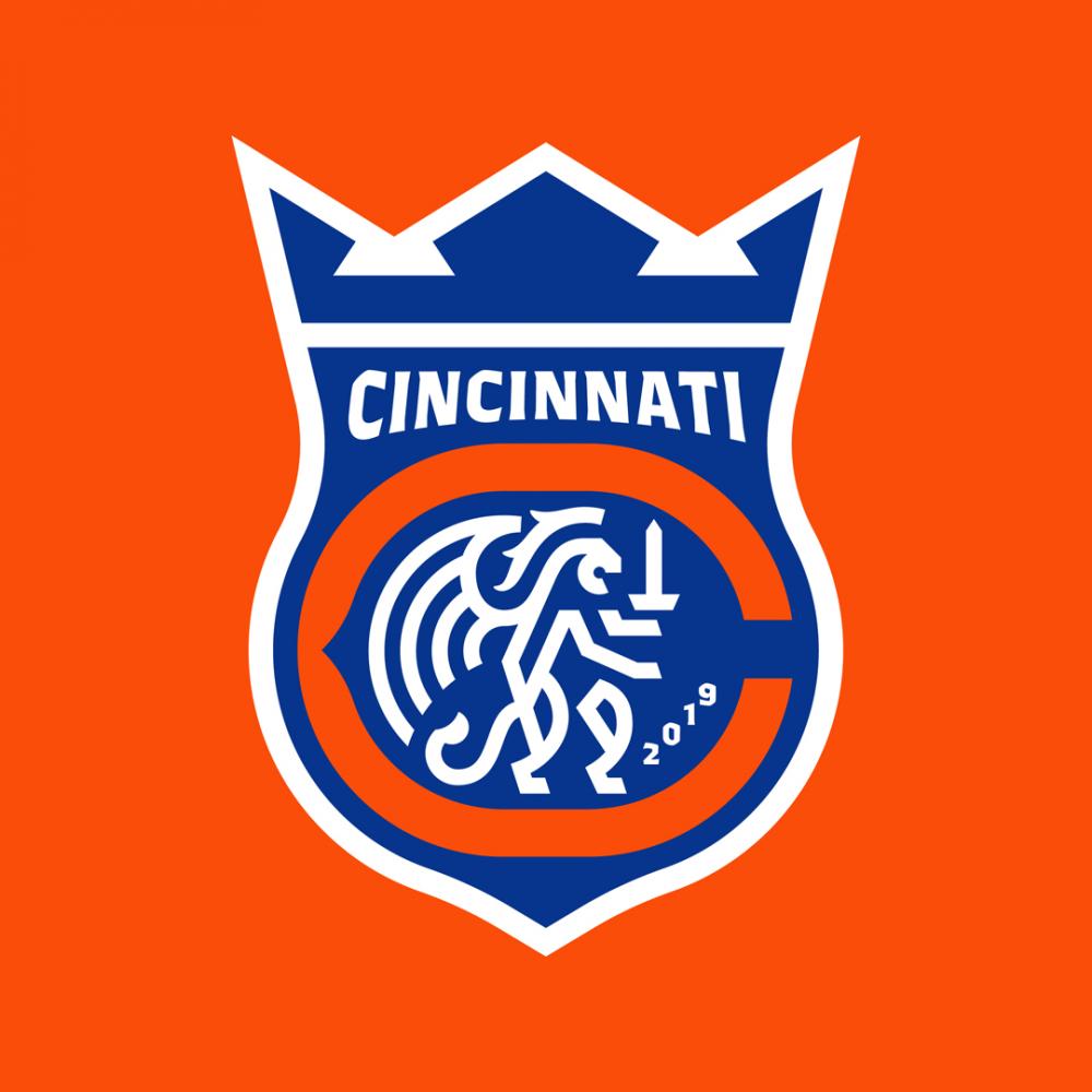 Creative rebrand of the FC Cincinnati MLS football / soccer team