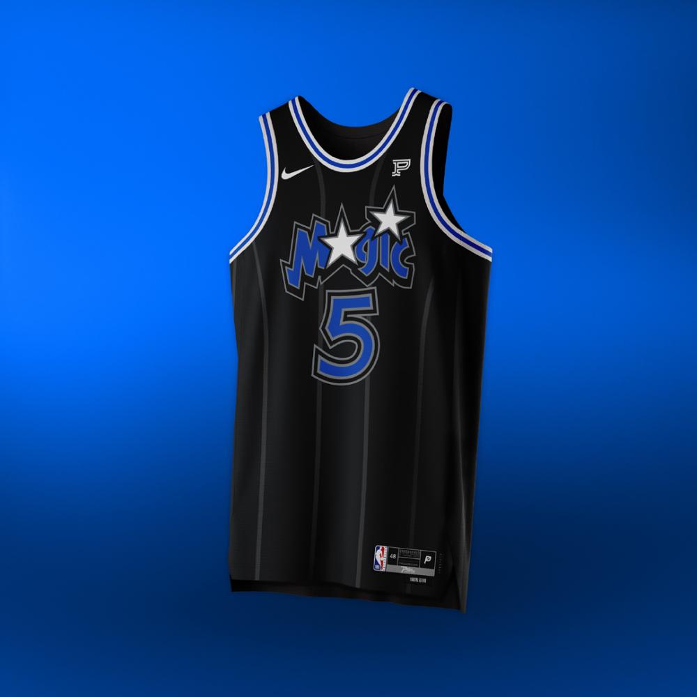 Creative rebrand of the Orlando Magic NBA basketball team jersey