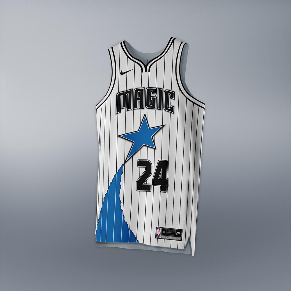 Creative rebrand of the Orlando Magic NBA basketball team jersey