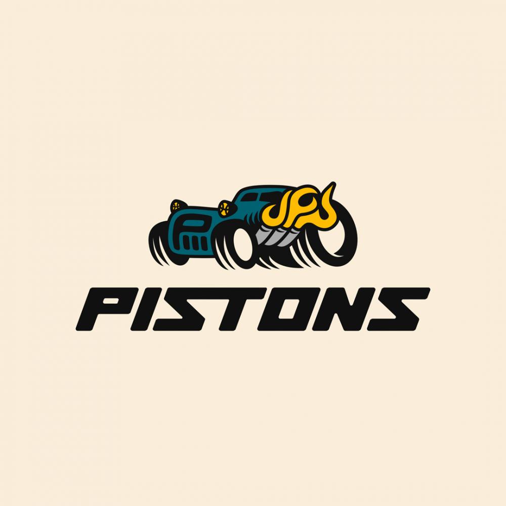 Creative rebrand of the Detroit Pistons NBA basketball logo