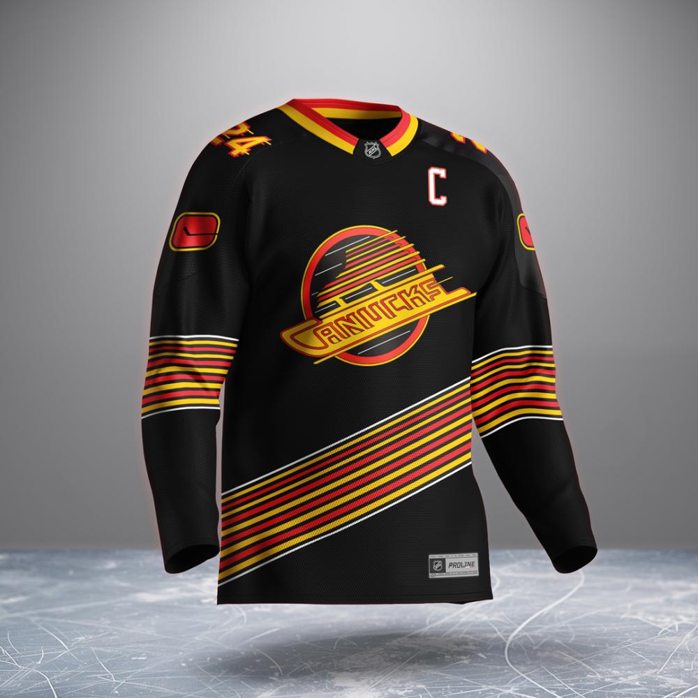 Creative rebrand of the jersey of the Vancouver Canucks NHL hockey team