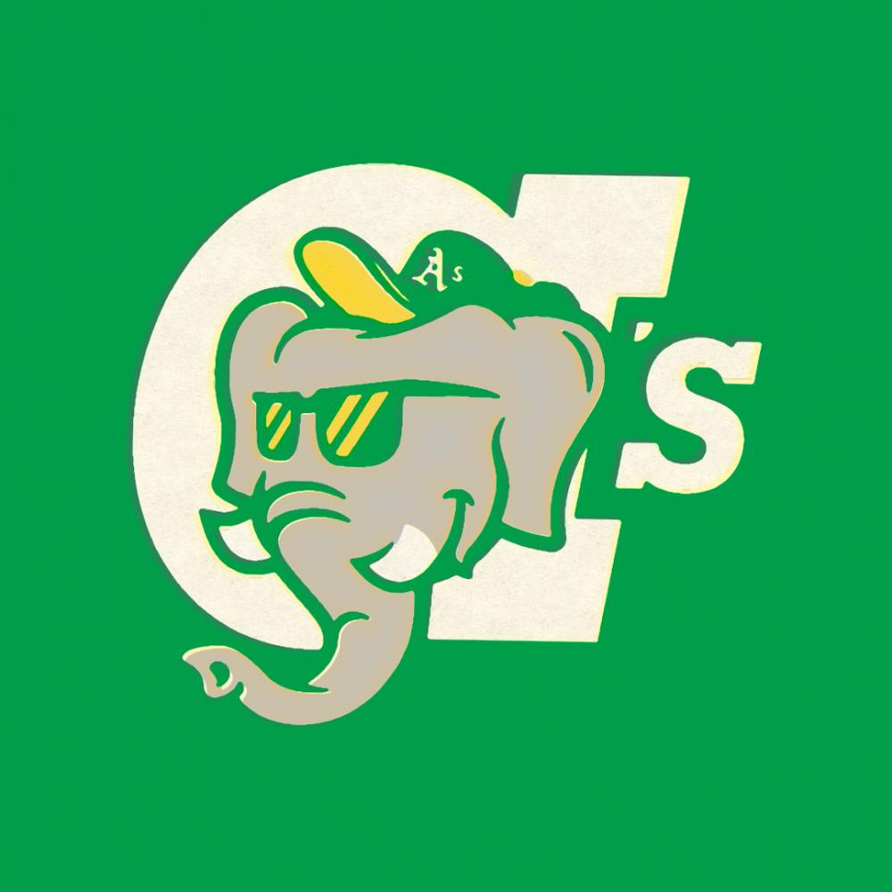 Creative rebrand of the Oakland Athletics MLB baseball logo