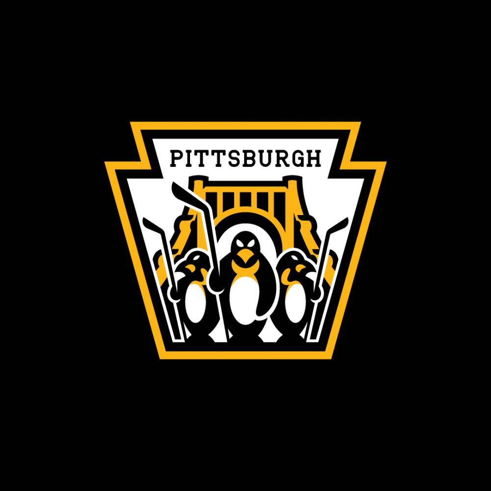 Creative rebrand of the Pittsburg Penguins NHL hockey team