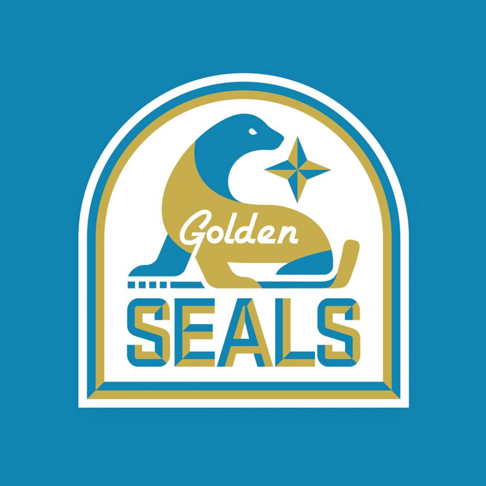 Creative rebrand of the defunct California Golden Seals NHL hockey team
