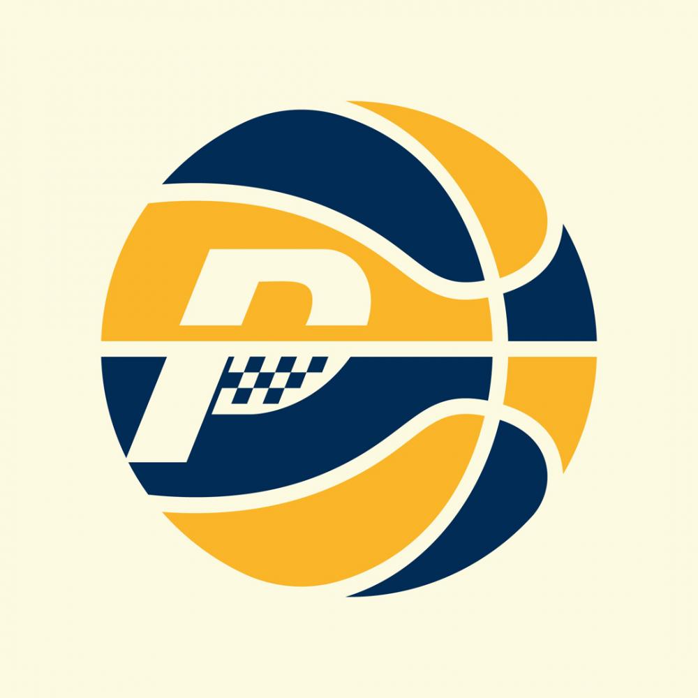 Creative rebrand of the Indiana Pacers NBA basketball team logo