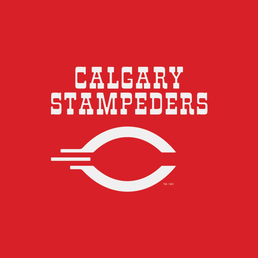 Creative rebrand of the Calgary Stampeders CFL american footbal team