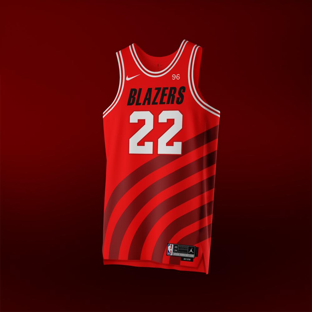 Creative rebrand of the Portland Trailblazers NBA basketball team