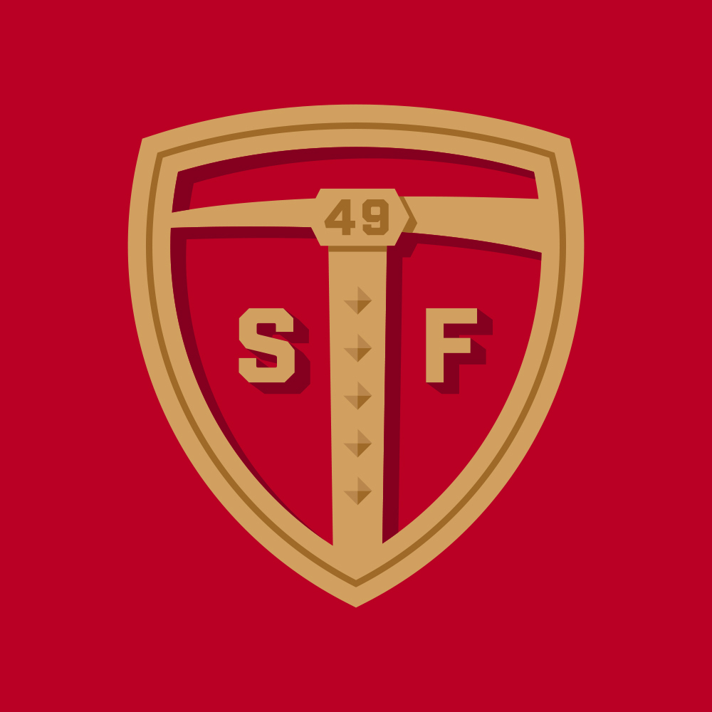 Creative rebrand of the San Francisco 49ers football team